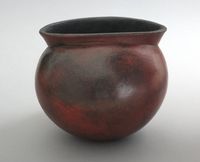 Steinzeug, 2016, Hohlkorper, Pigment, Wachs, H 15 cm
